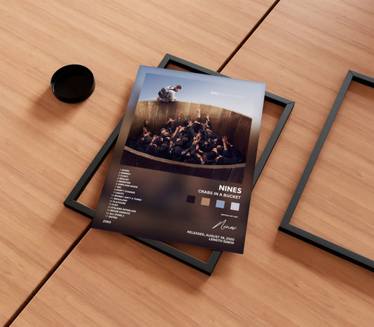 Nines 'Crabs In A Bucket' Album Poster