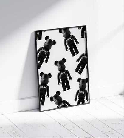 Bearbrick x Stussy Poster