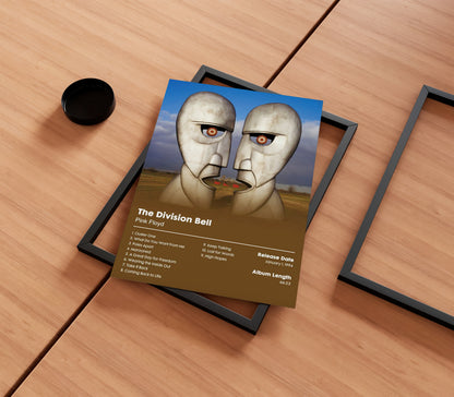 Pink Floyd 'The Division Bell' Album Poster