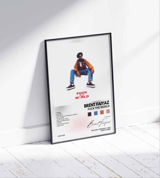Brent Faiyaz 'F*ck The World' Album Poster