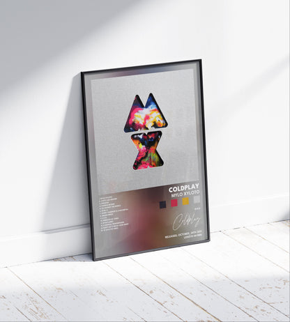 Coldplay 'Mylo Xyloto' Album Poster