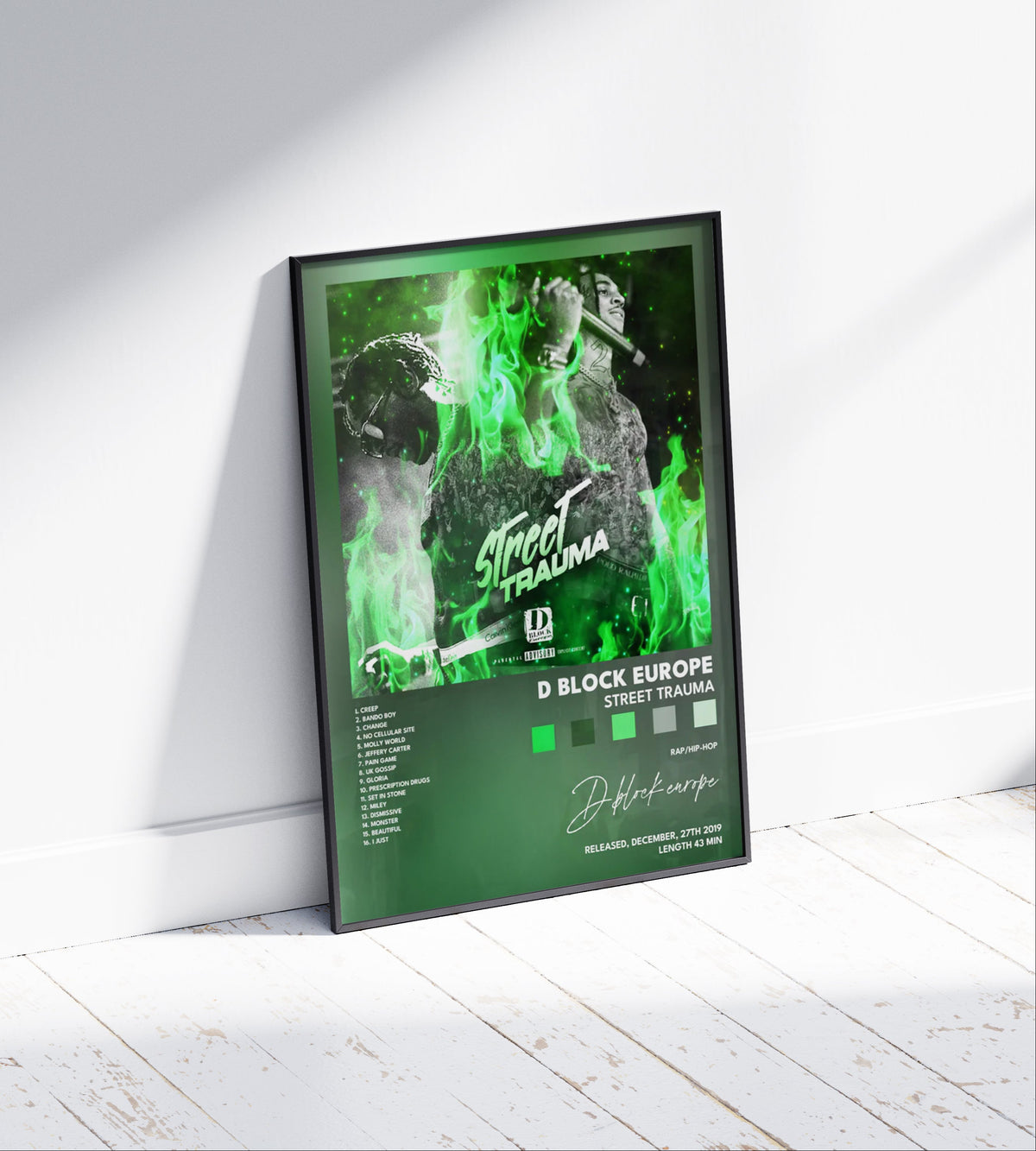 D-Block Europe 'Street Trauma' Album Poster