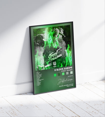 D-Block Europe 'Street Trauma' Album Poster