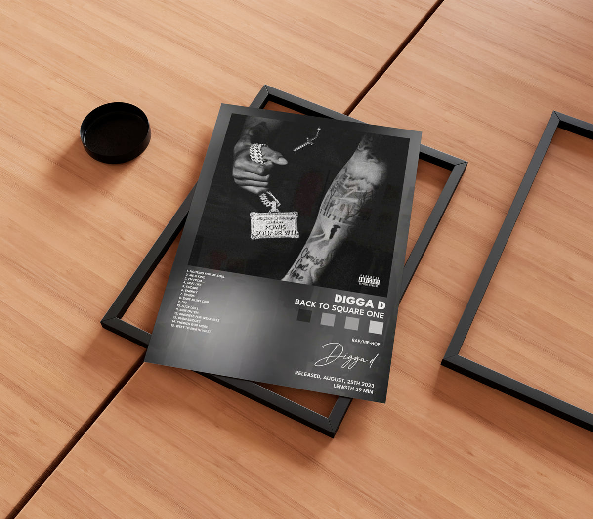 Digga D 'Back to Square One' Album Poster