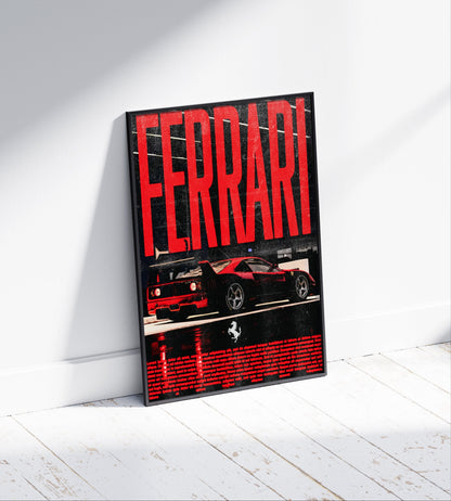 Ferrari Dark Poster