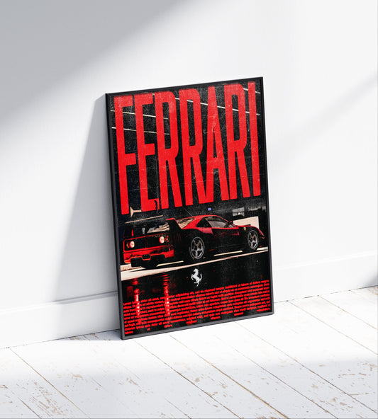 Ferrari Dark Poster