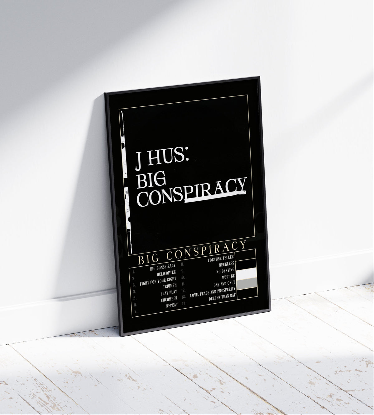 J Hus 'Big Conspiracy' Album Poster