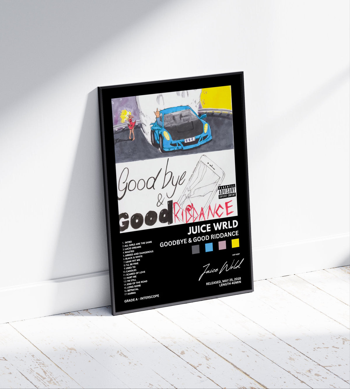 Juice Wrld 'Goodbye & Good Riddance' Album Poster