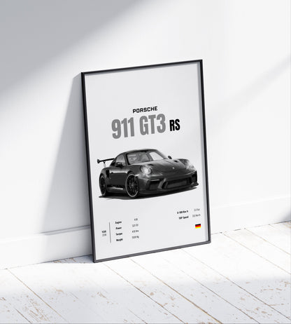 Porsche GT3 RS Poster